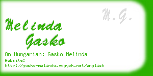 melinda gasko business card